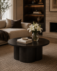 Noir Halo Round Coffee Table