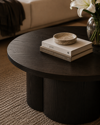 Noir Halo Round Coffee Table